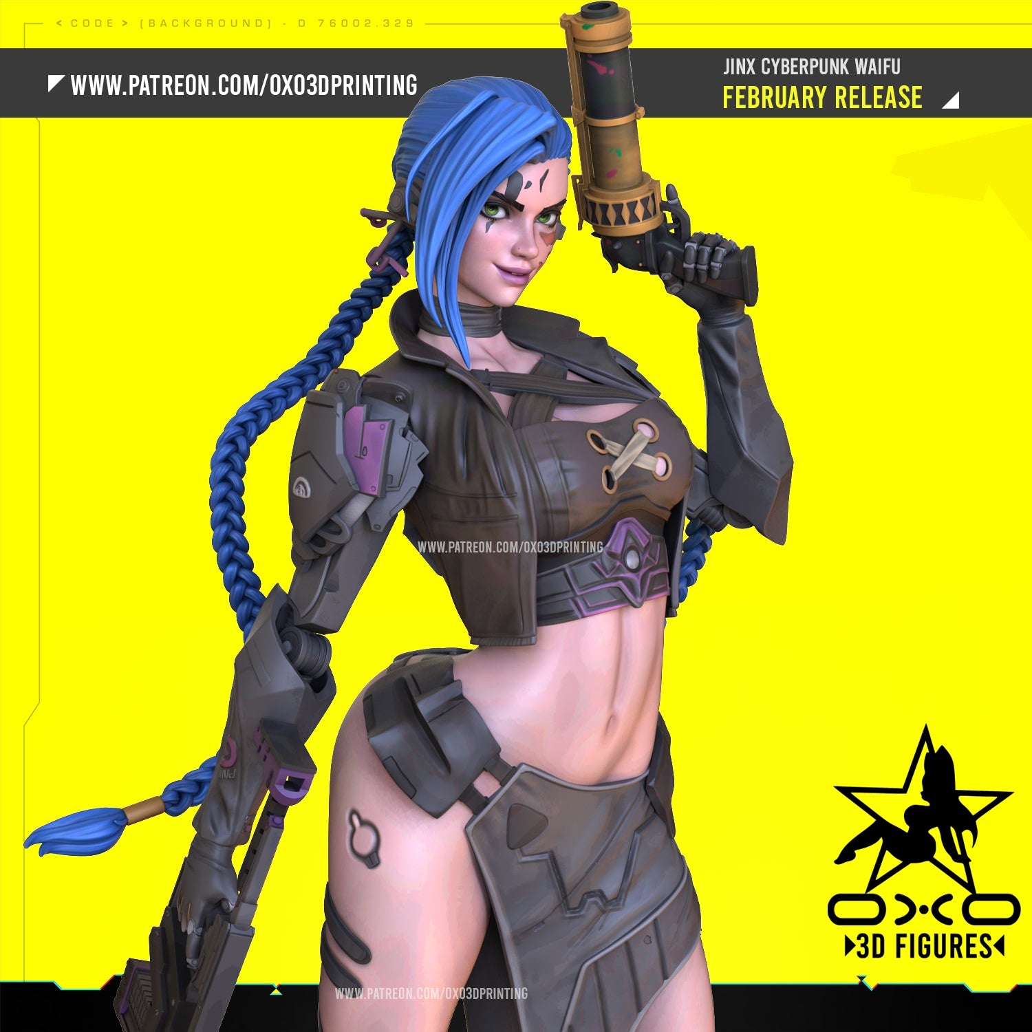 OXO3D : Jinx CyberPunk