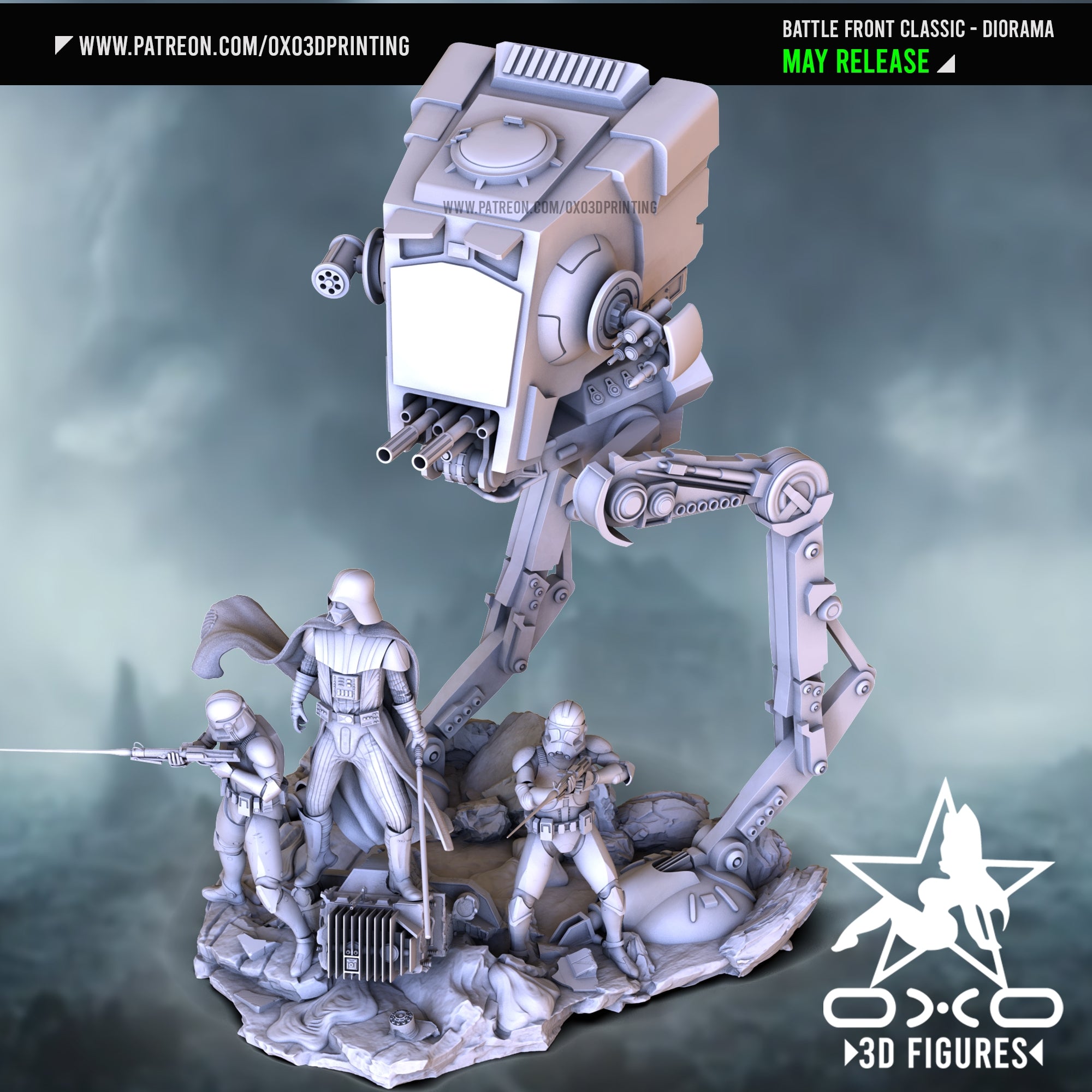 OXO3D : Battle Front Diorama